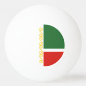 Balle De Ping Pong Drapeau de Tchétchénie (Dos)