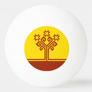 Balle De Ping Pong Drapeau de Tchouvachie