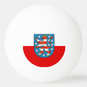Balle De Ping Pong Drapeau de Thuringe Ping Pong Ball (Dos)
