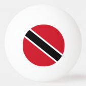 Balle De Ping Pong Drapeau de Trinité-et-Tobago (Dos)
