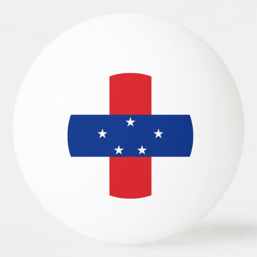 Balle De Ping Pong Drapeau des Antilles néerlandaises (Devant)
