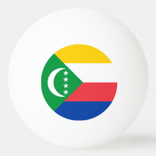 Balle De Ping Pong Drapeau des Comores