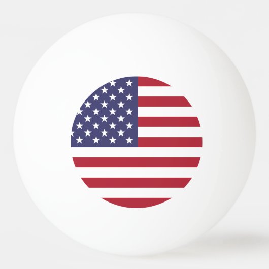 Balle De Ping Pong Drapeau des États-Unis d'Amérique (Dos)
