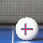 Balle De Ping Pong Drapeau des Iles Féroé (Filet)