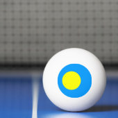Balle De Ping Pong Drapeau des Palaos (Filet)