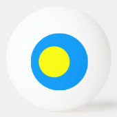 Balle De Ping Pong Drapeau des Palaos (Dos)