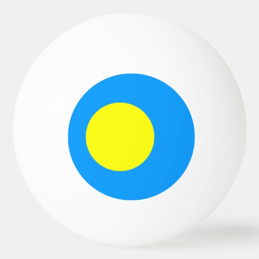 Balle De Ping Pong Drapeau des Palaos (Devant)