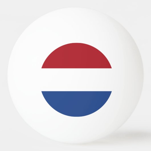 Balle De Ping Pong Drapeau des Pays-Bas (Dos)