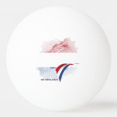 Balle De Ping Pong Drapeau des Pays-Bas (Dos)