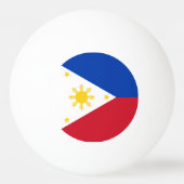 Balle De Ping Pong Drapeau des Philippines (Dos)