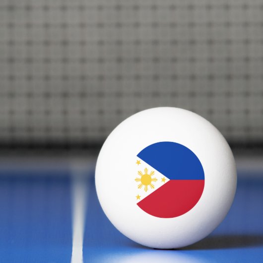 Balle De Ping Pong drapeau des Philippines (Filet)