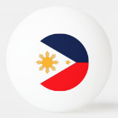 Balle De Ping Pong Drapeau des Philippines (Devant)