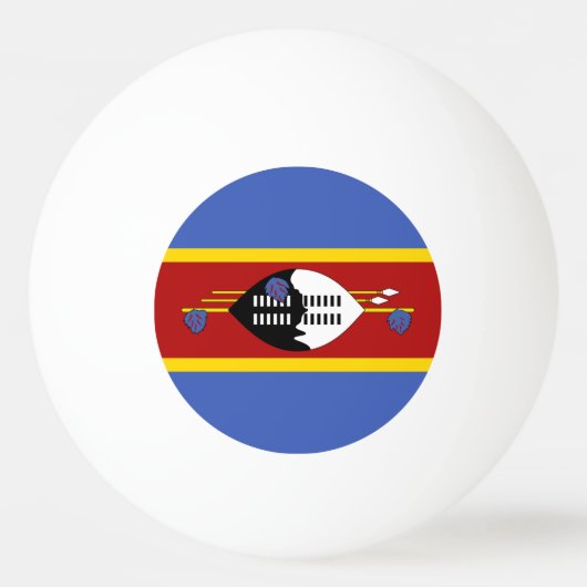 Balle De Ping Pong Drapeau d'Eswatini (Devant)