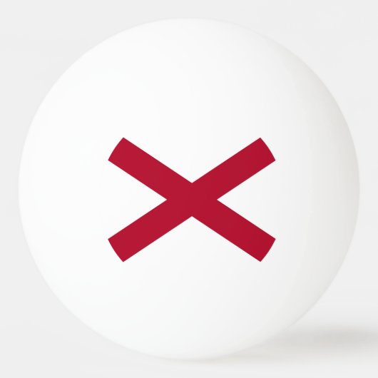 Balle De Ping Pong Drapeau d'État de l'Alabama (Dos)