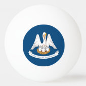 Balle De Ping Pong Drapeau d'État de Louisiane (Dos)