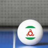 Balle De Ping Pong Drapeau d'Ingushetia (Filet)