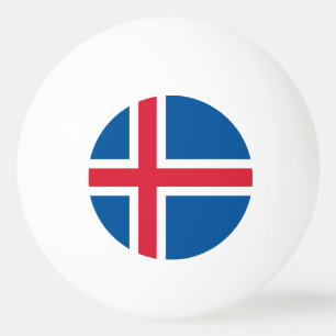 Balle De Ping Pong Drapeau d'Islande