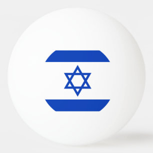 Balle De Ping Pong Drapeau d'Israël