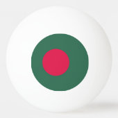 Balle De Ping Pong Drapeau du Bangladesh (Dos)