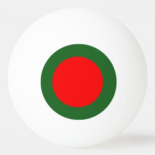 Balle De Ping Pong Drapeau du Bangladesh (Devant)