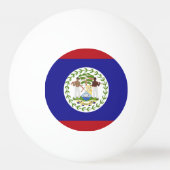 Balle De Ping Pong Drapeau du Belize (Dos)