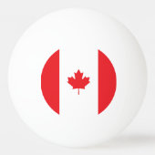 Balle De Ping Pong Drapeau du Canada (Devant)
