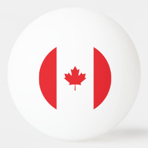 Balle De Ping Pong Drapeau du Canada