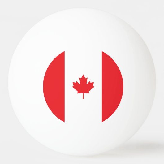 Balle De Ping Pong Drapeau du Canada (Dos)