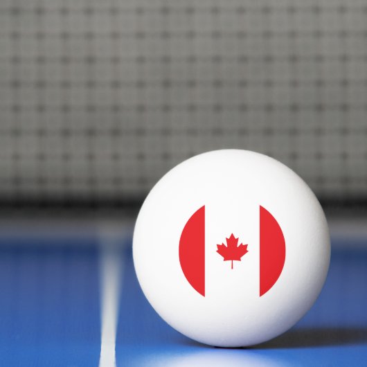 Balle De Ping Pong Drapeau du Canada (Filet)