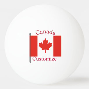 Balle De Ping Pong Drapeau du Canada Thunder_Cove