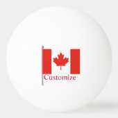 Balle De Ping Pong Drapeau du Canada Thunder_Cove (Dos)