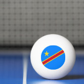 Balle De Ping Pong Drapeau du Congo Kinshasa (Filet)
