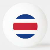 Balle De Ping Pong Drapeau du Costa Rica (Dos)