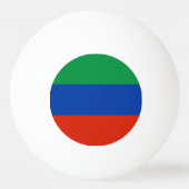 Balle De Ping Pong Drapeau du Daghestan (Dos)