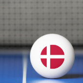 Balle De Ping Pong Drapeau du Danemark (Filet)