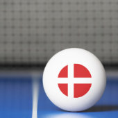 Balle De Ping Pong Drapeau du Danemark (Filet)