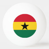 Balle De Ping Pong Drapeau du Ghana (Dos)