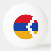 Balle De Ping Pong Drapeau du Haut-Karabagh (Dos)