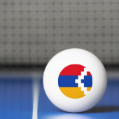 Balle De Ping Pong Drapeau du Haut-Karabakh (Filet)