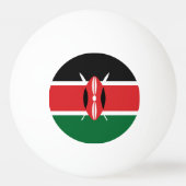 Balle De Ping Pong Drapeau du Kenya (Dos)