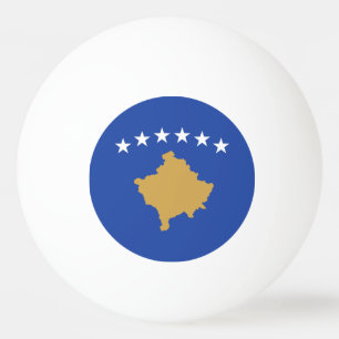 Balle De Ping Pong Drapeau du Kosovo