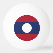 Balle De Ping Pong Drapeau du Laos (Dos)