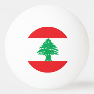 Balle De Ping Pong Drapeau du Liban