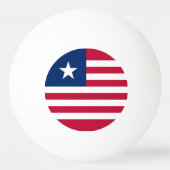 Balle De Ping Pong Drapeau du Libéria (Dos)
