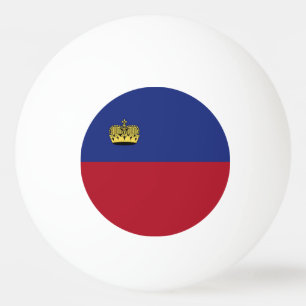 Balle De Ping Pong Drapeau du Liechtenstein