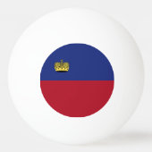 Balle De Ping Pong Drapeau du Liechtenstein (Dos)