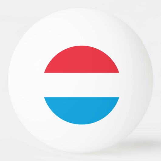 Balle De Ping Pong Drapeau du Luxembourg (Dos)