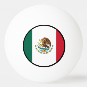 Balle De Ping Pong Drapeau du Mexique