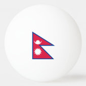 Balle De Ping Pong Drapeau du Népal (Dos)