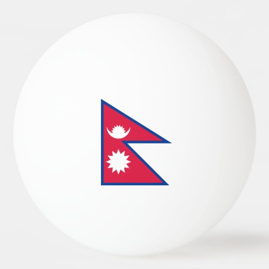 Balle De Ping Pong Drapeau du Népal (Devant)